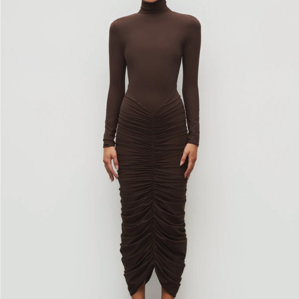 THE RUCHED MAXI DRESS HEIRESS BEVERLY HILLS